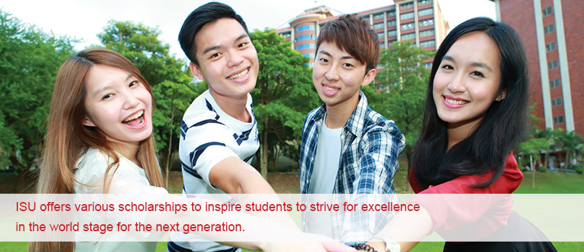 ISU offers various scholarships to inspire students to strive for excellence in the world stage for the next generation.